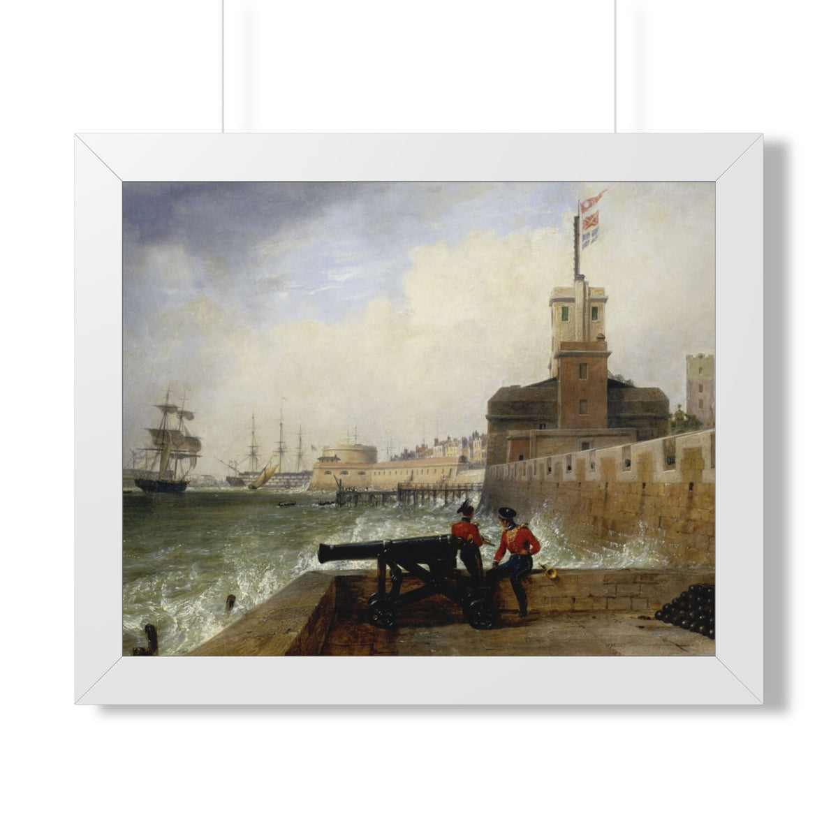 Semaphore at Portsmouth Framed Print | Edward William Cooke, 1836