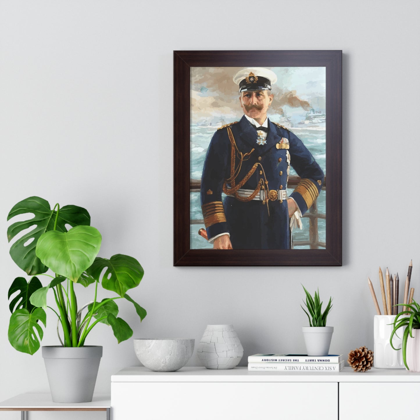 Kaiser Wilhelm II as Grand Admiral Framed Painting Poster