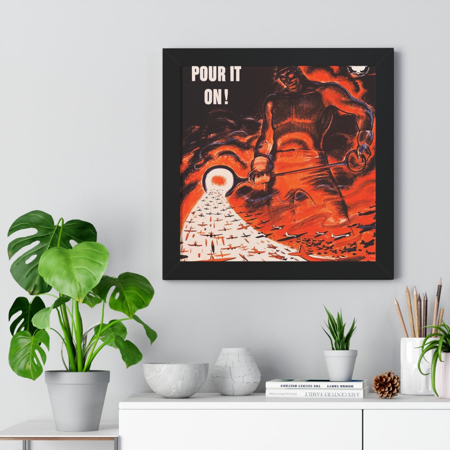 Pour it on Framed Poster