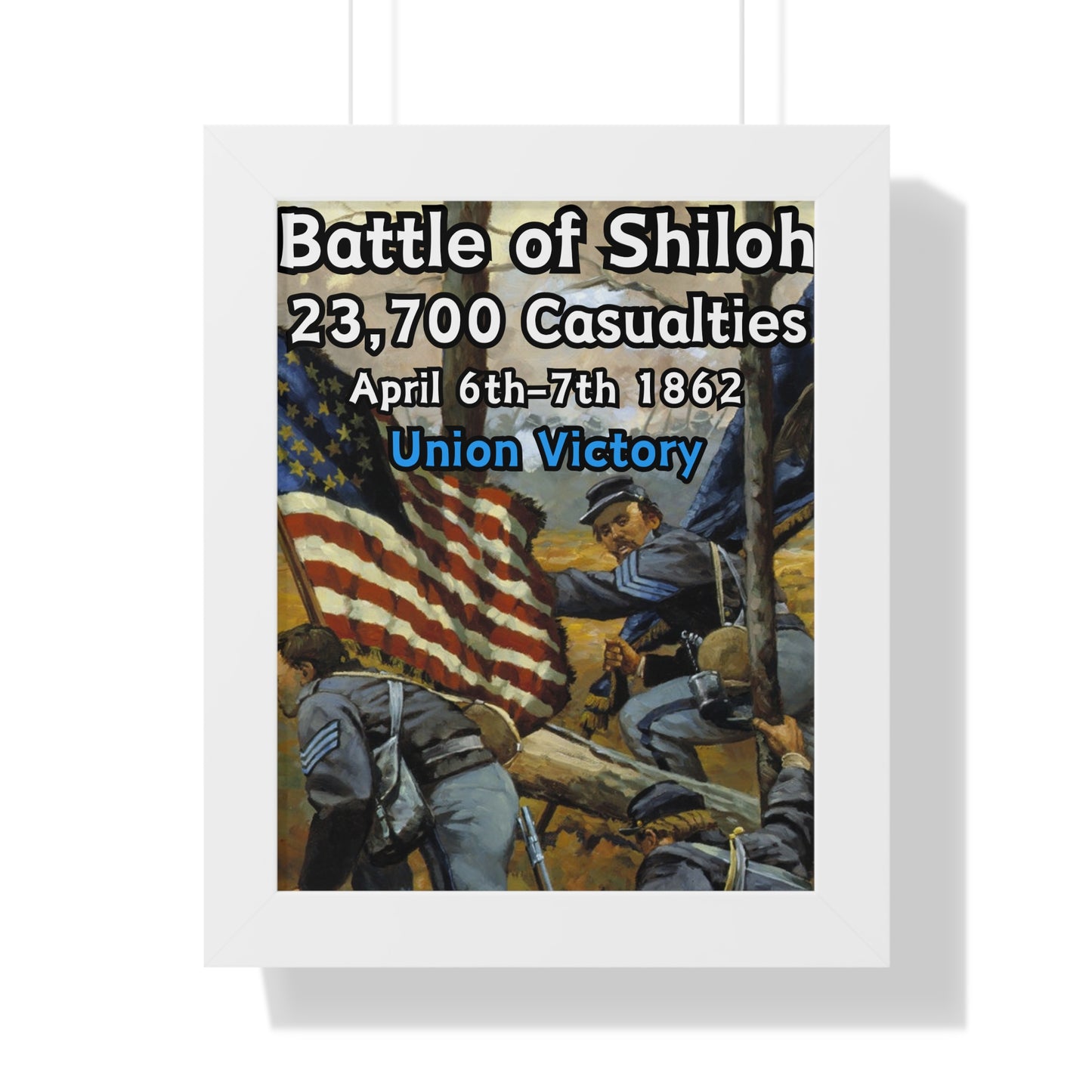 Historical Battle of Shiloh Framed Poster