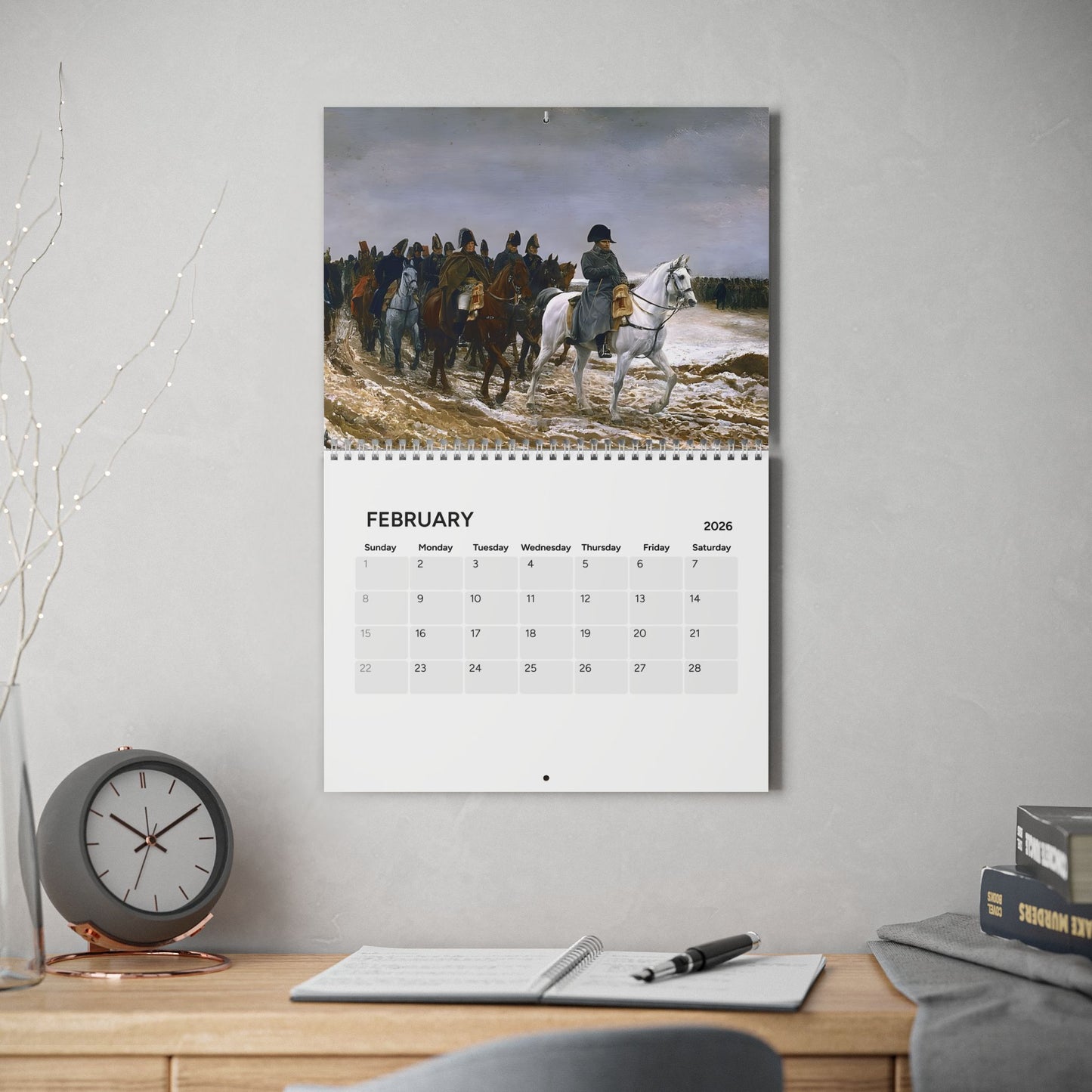 Napoleon Bonaparte Historic Event (Grid Style) Calendar 2026