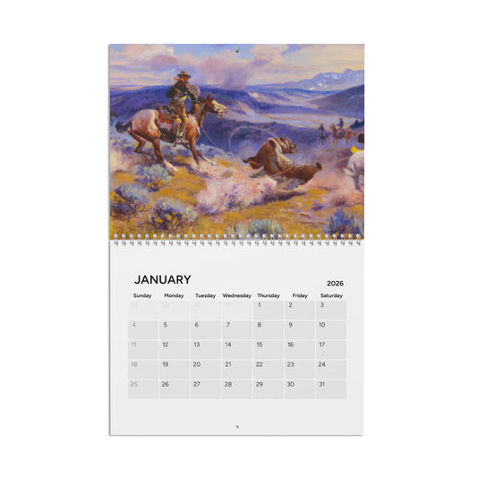 American Western Painting 2026 Calendar