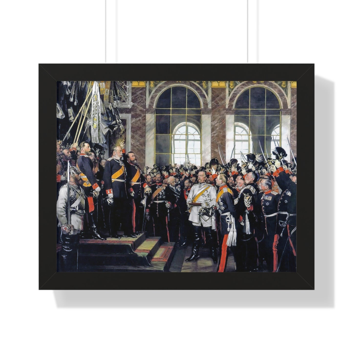 Proclamation of the German Empire Framed Painting Poster