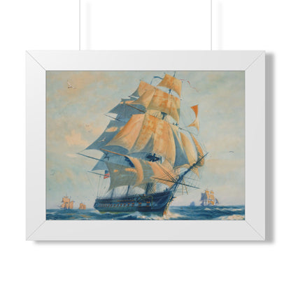 USS Constitution "Old Ironsides" Framed Print | Gordon Grant