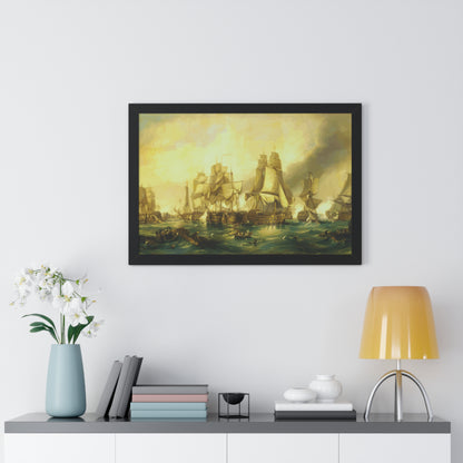 The Battle of Trafalgar Framed Painting Poster