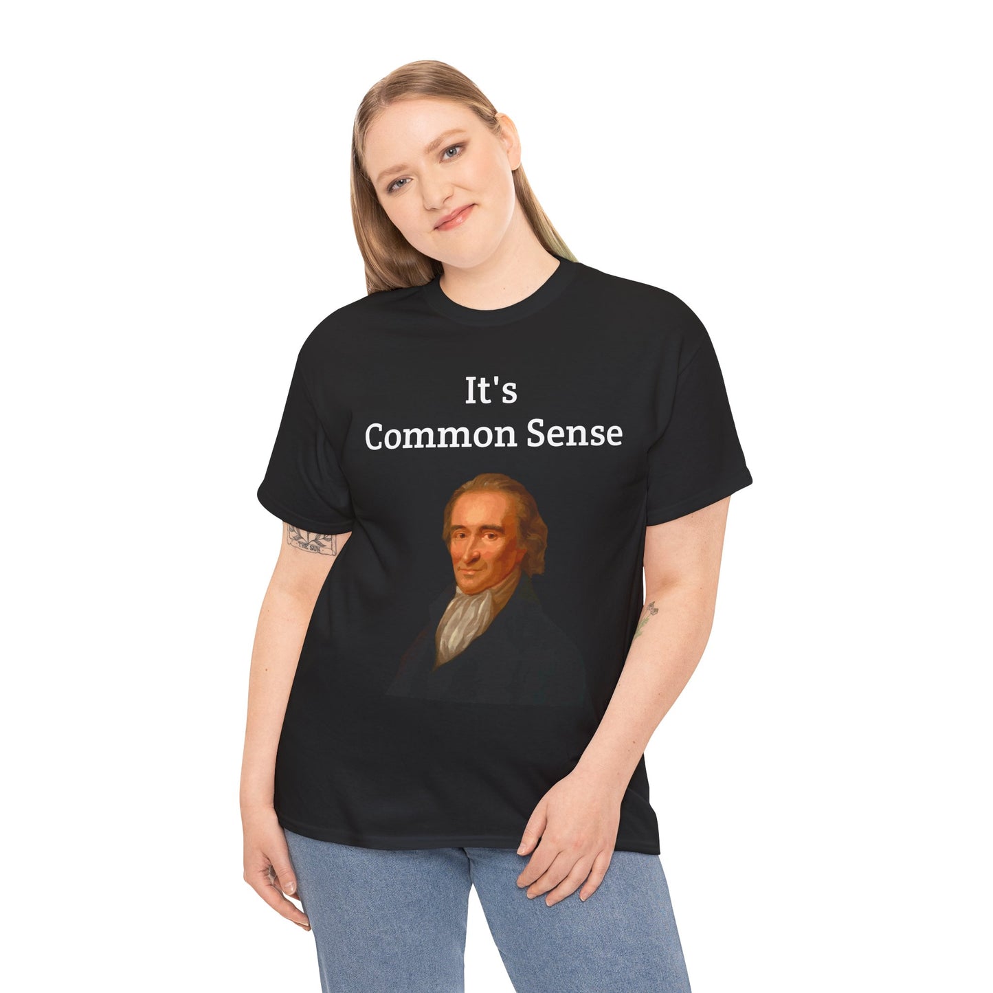 It's Common Sense Thomas Paine History Unisex Heavy Cotton T-Shirt