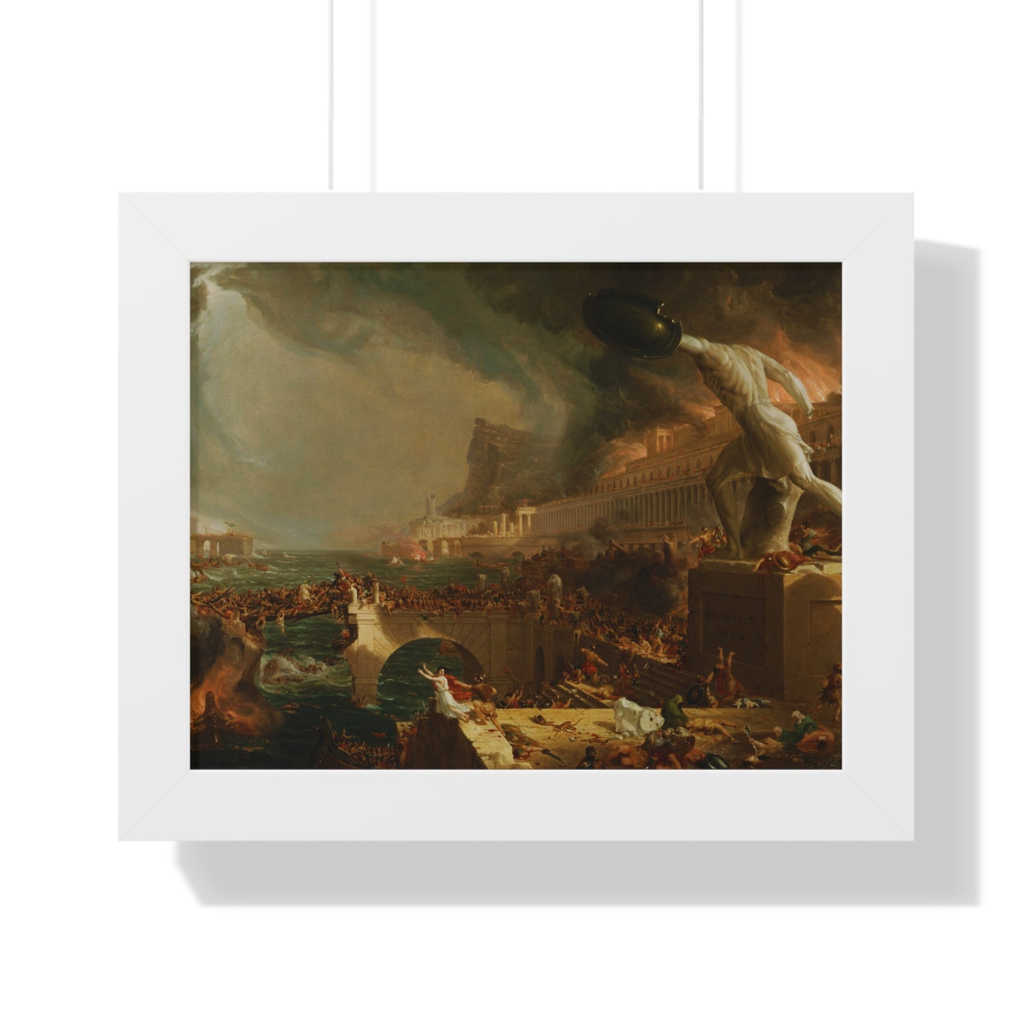 Destruction from The Course of Empire Framed Painting Poster