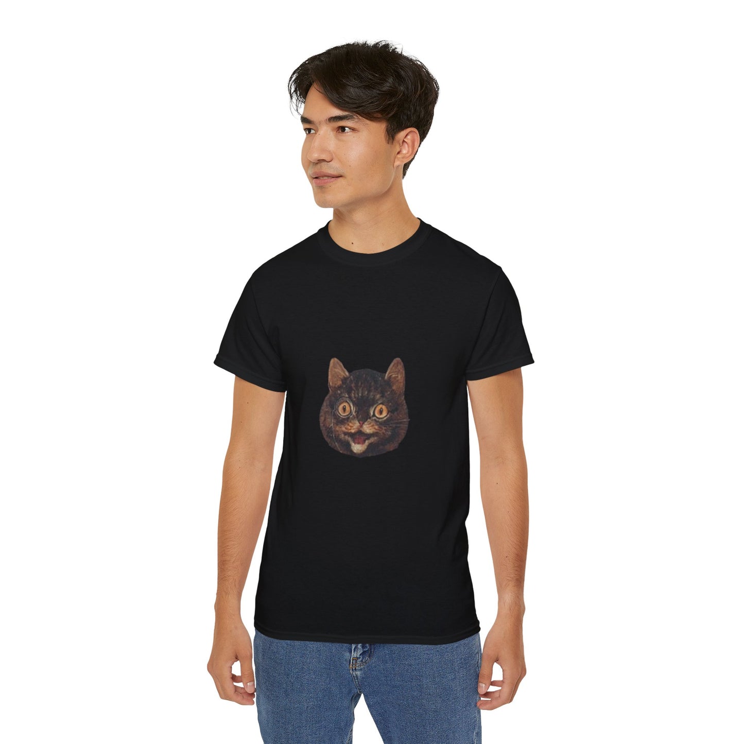 Cat Painting Cutout Unisex Ultra Cotton Shirt