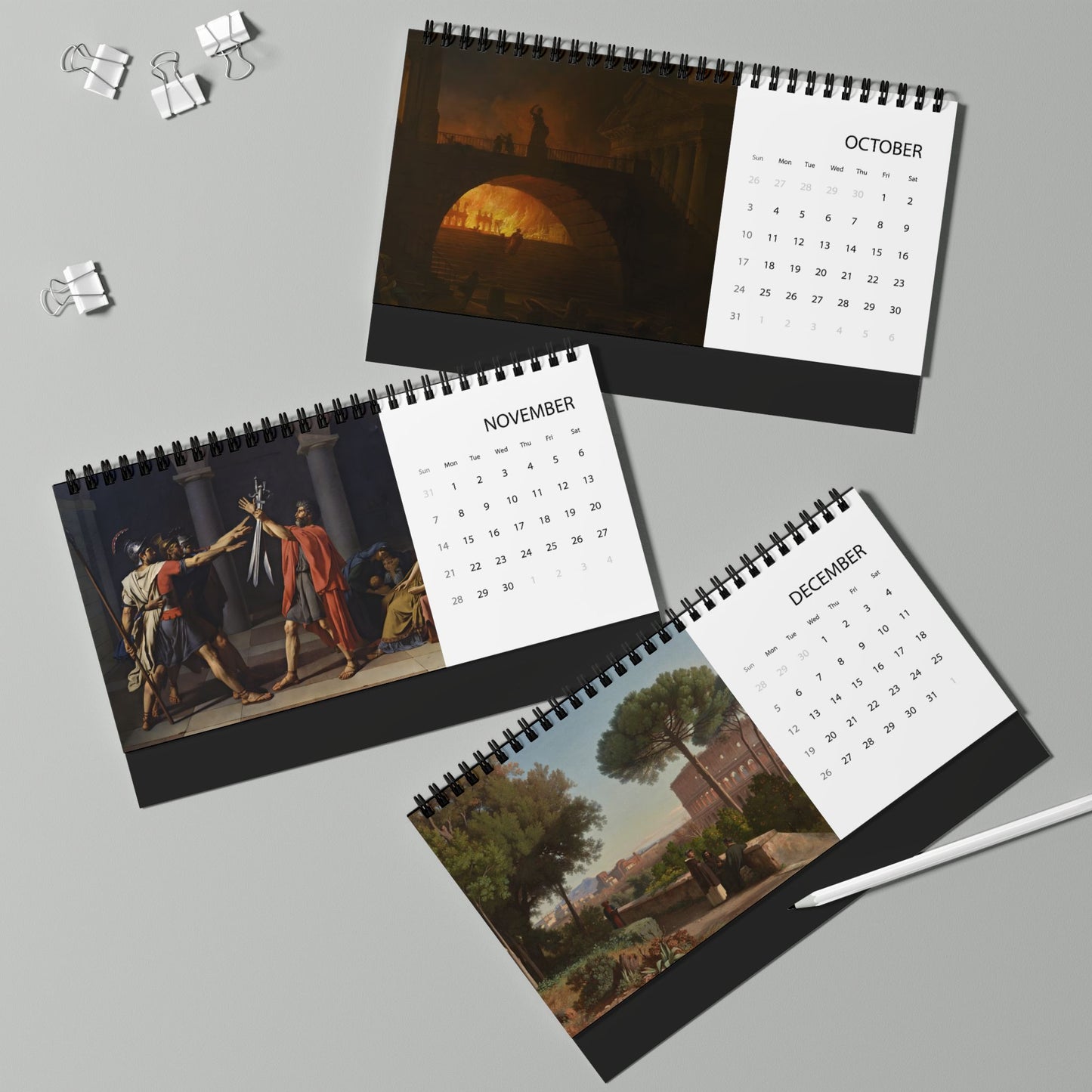 Roman History 2027 Desktop Calendar