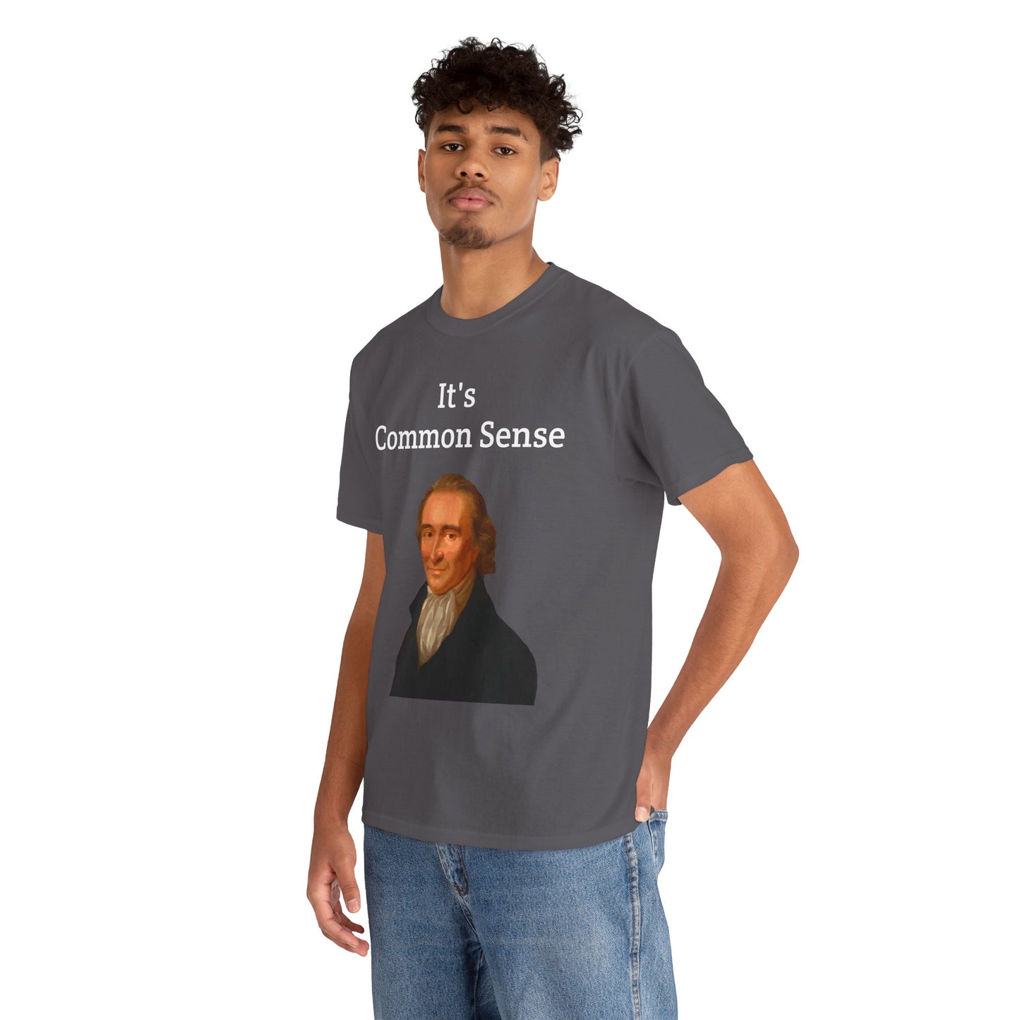 It's Common Sense Thomas Paine History Unisex Heavy Cotton T-Shirt