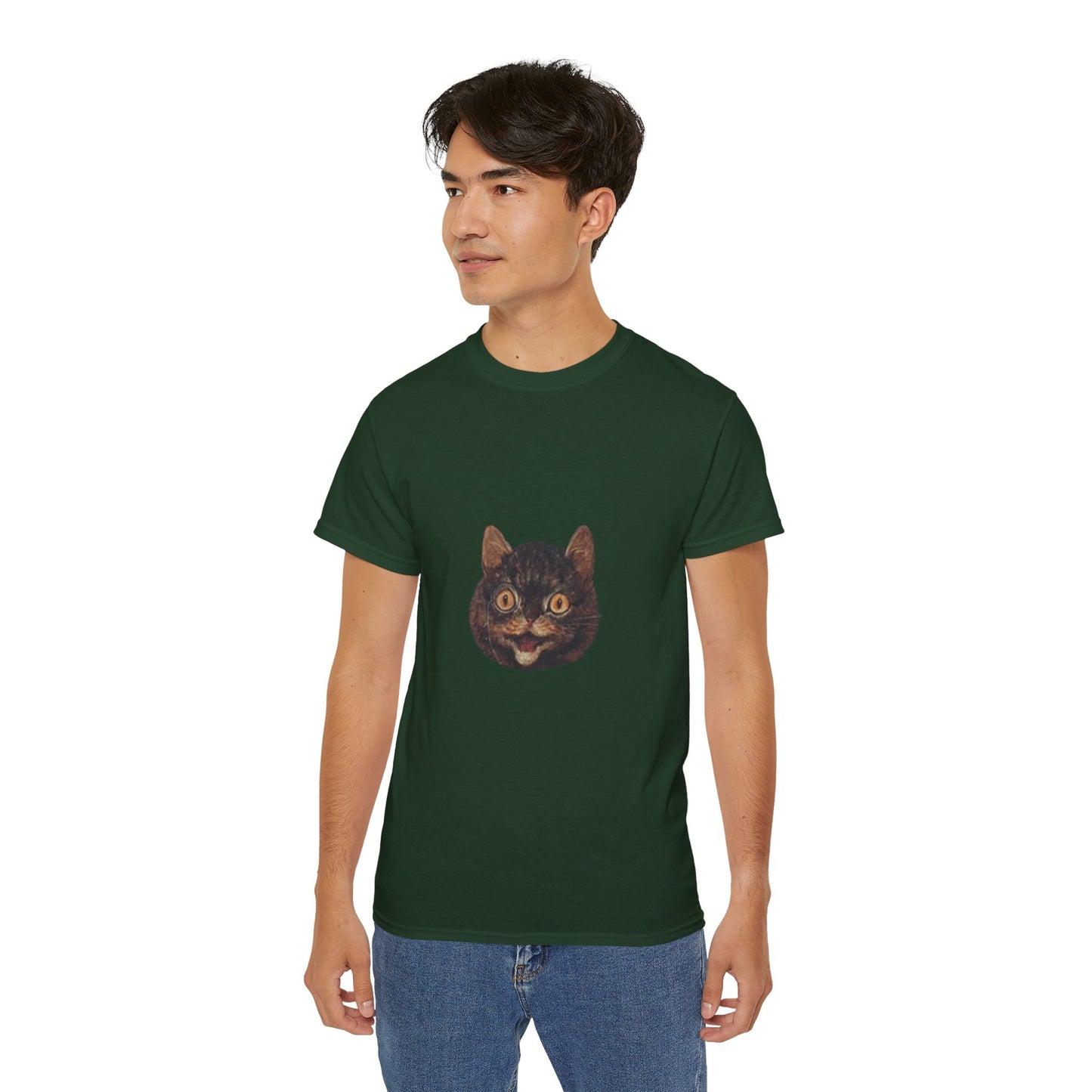 Cat Painting Cutout Unisex Ultra Cotton Shirt