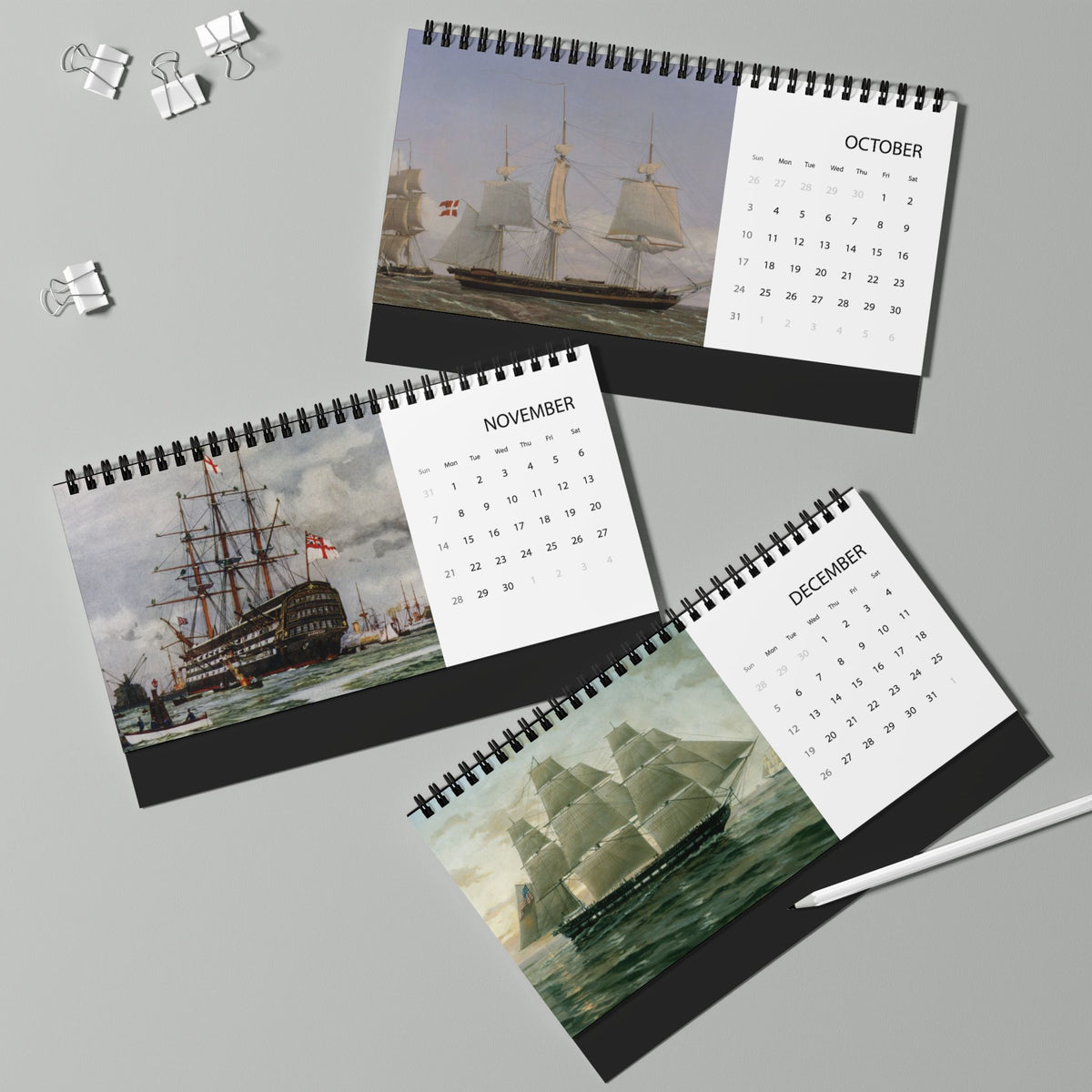 Age of Sail 2027 Desktop Calendar