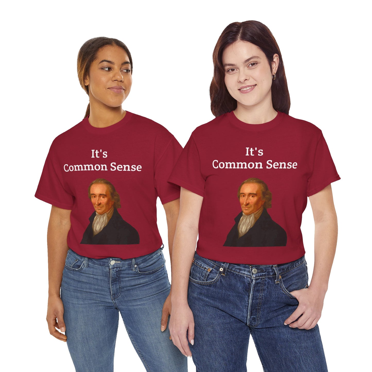 It's Common Sense Thomas Paine History Unisex Heavy Cotton T-Shirt