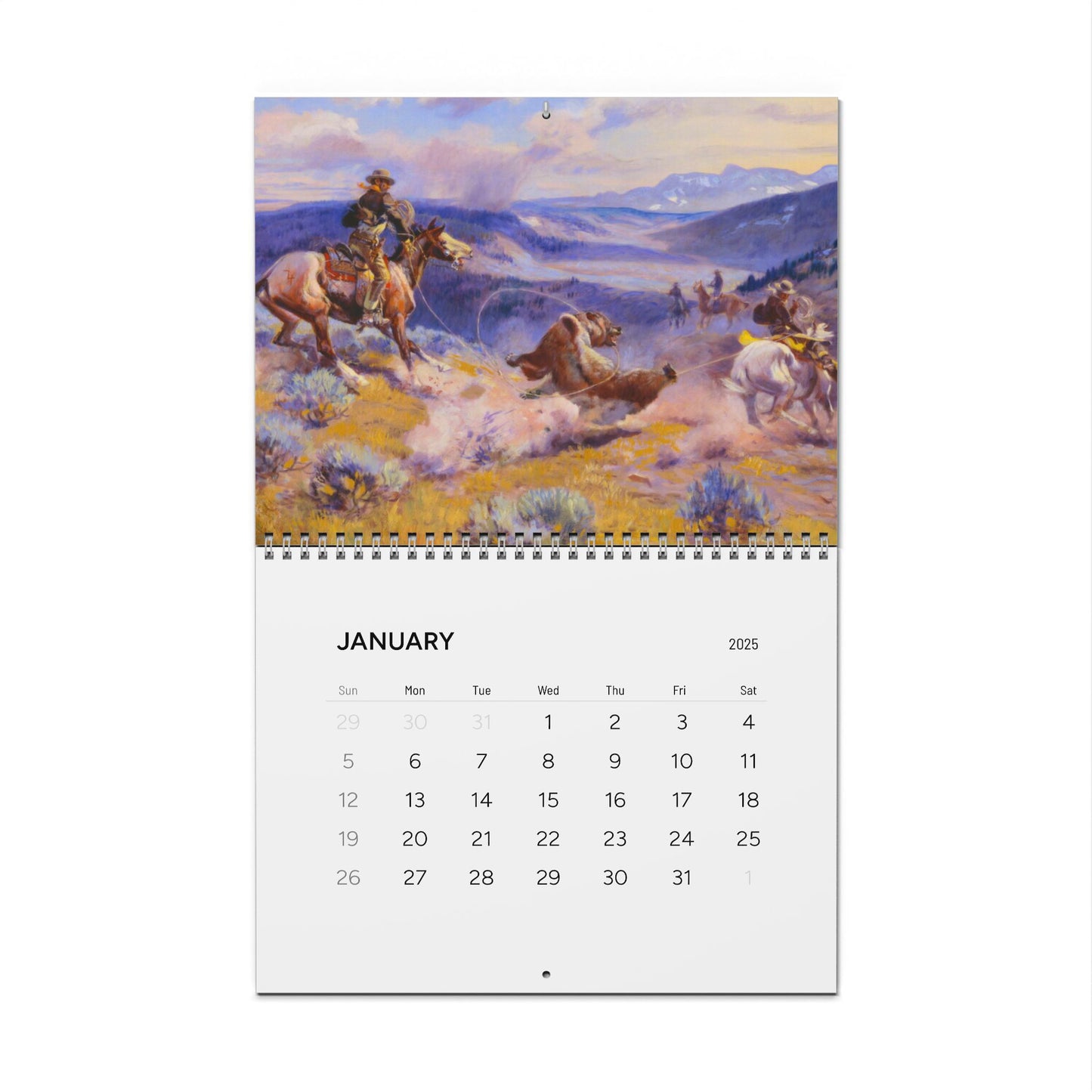 American Western Painting 2025 Calendar