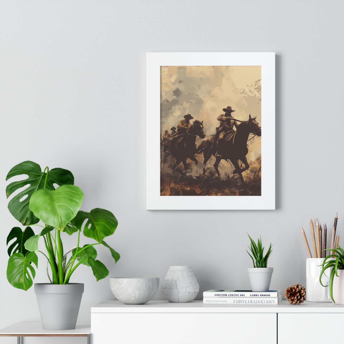 Historical Cowboy Framed Poster