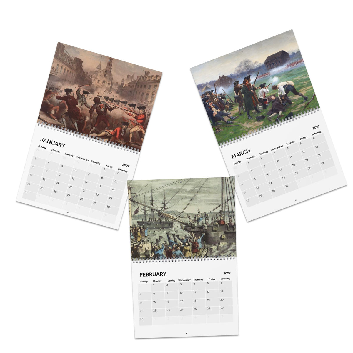 Revolutionary War 2027 Wall Calendar