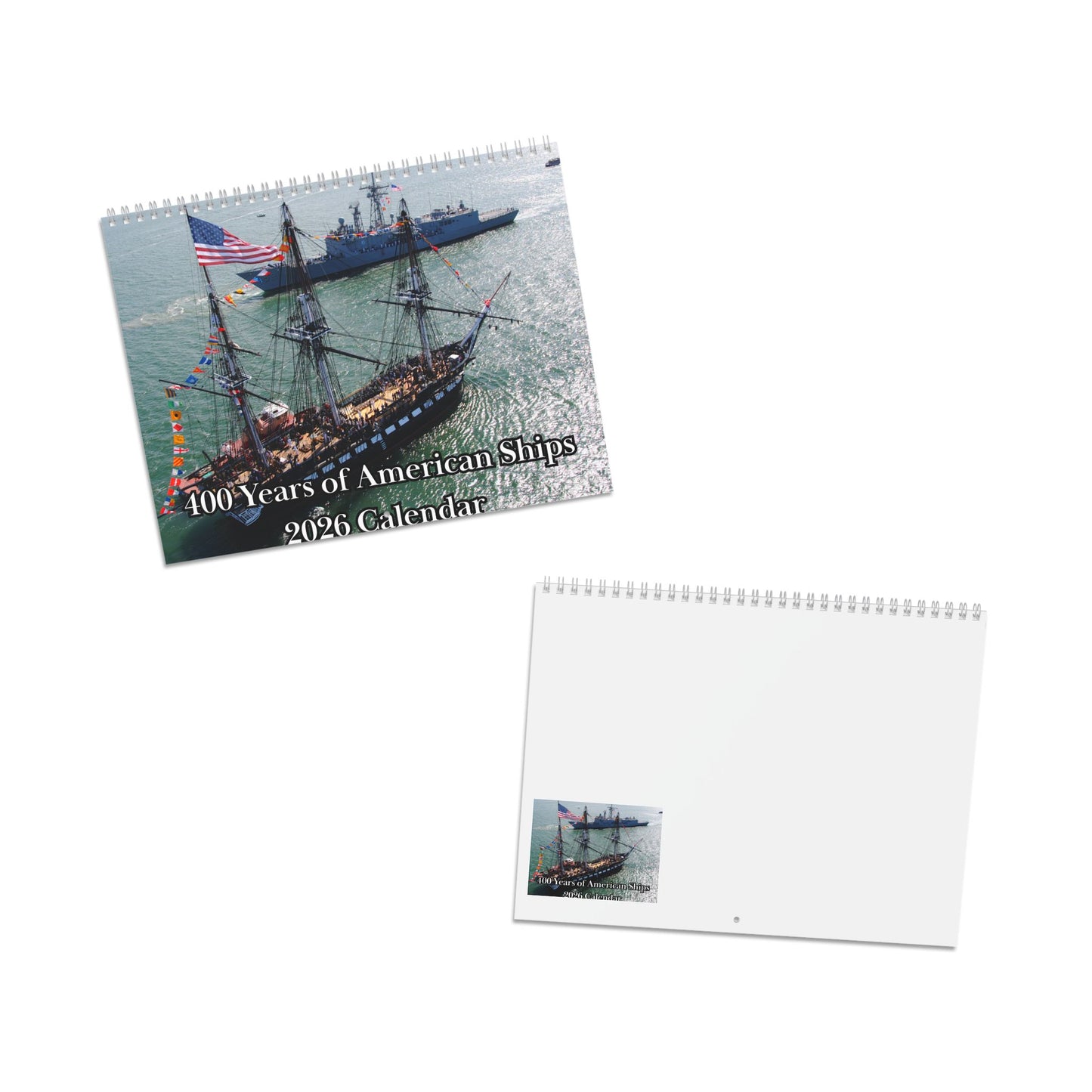 400 Years of American Ship (Grid Style) 2026 Calendar