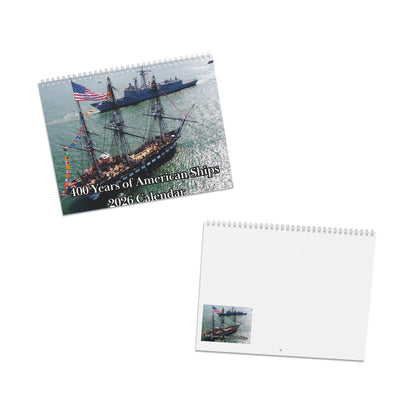 400 Years of American Ship (Grid Style) 2026 Calendar
