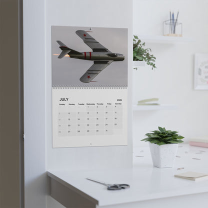 Aircraft Throughout History (Grid Style) 2026 Calendar