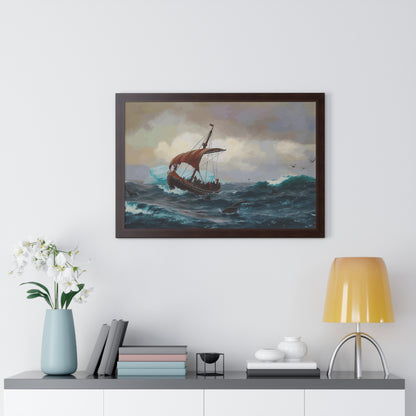 Summer in the Greenland Coast Framed Painting Poster