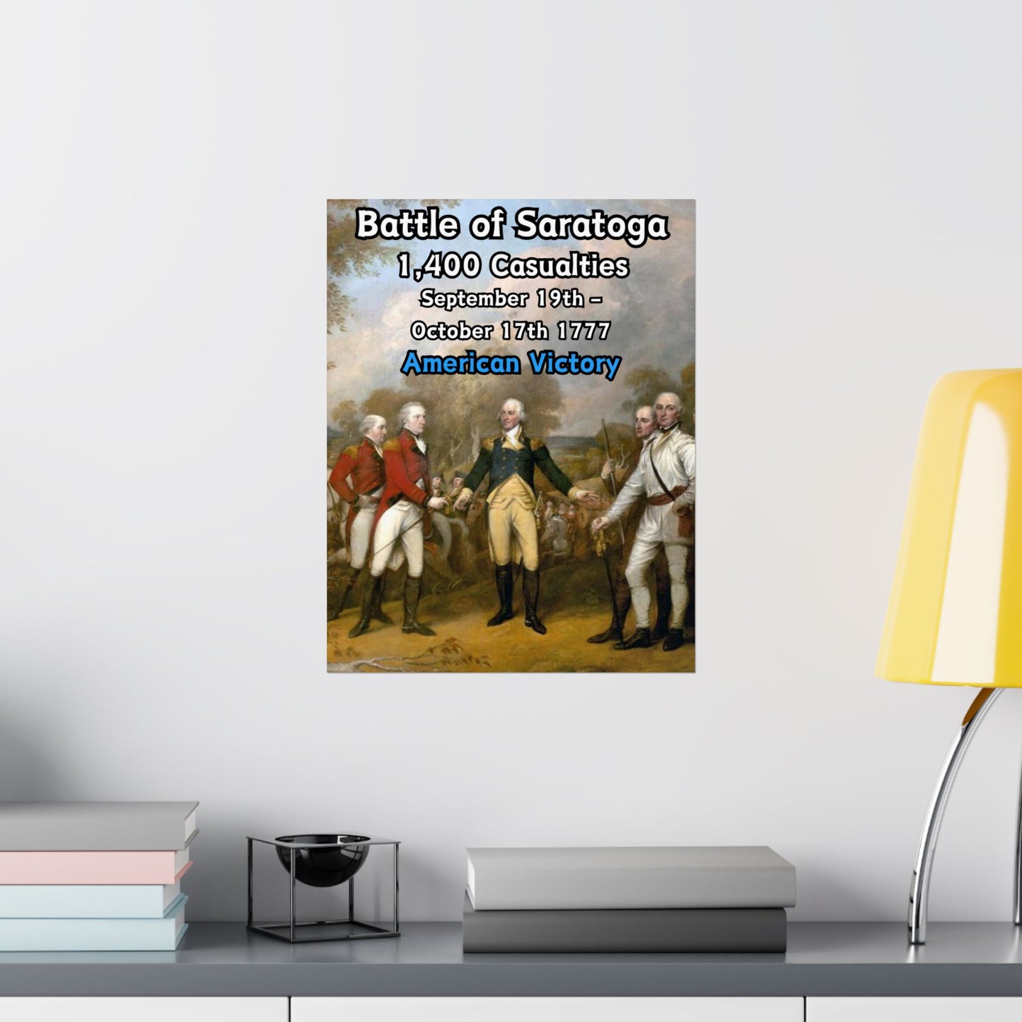 Battle of Saratoga Vertical Matte Poster