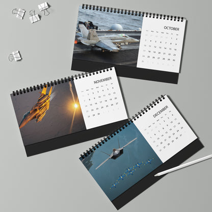 Vintage US Jets 2027 Desktop Calendar