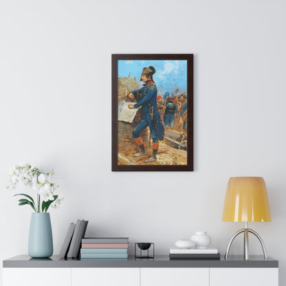 Napoleon Bonaparte at the Siege of Toulon Framed Painting Poster