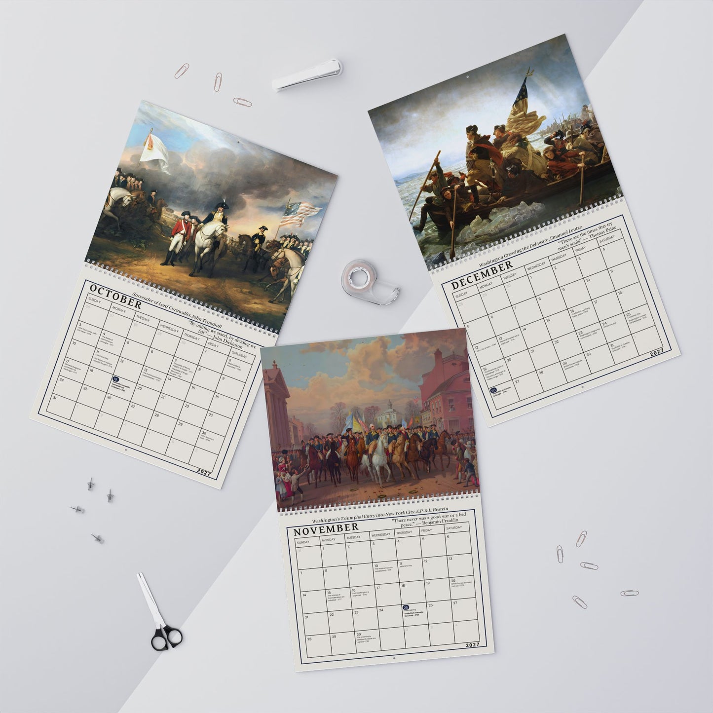 Revolutionary War 2027 Wall Calendar — Almanac Edition