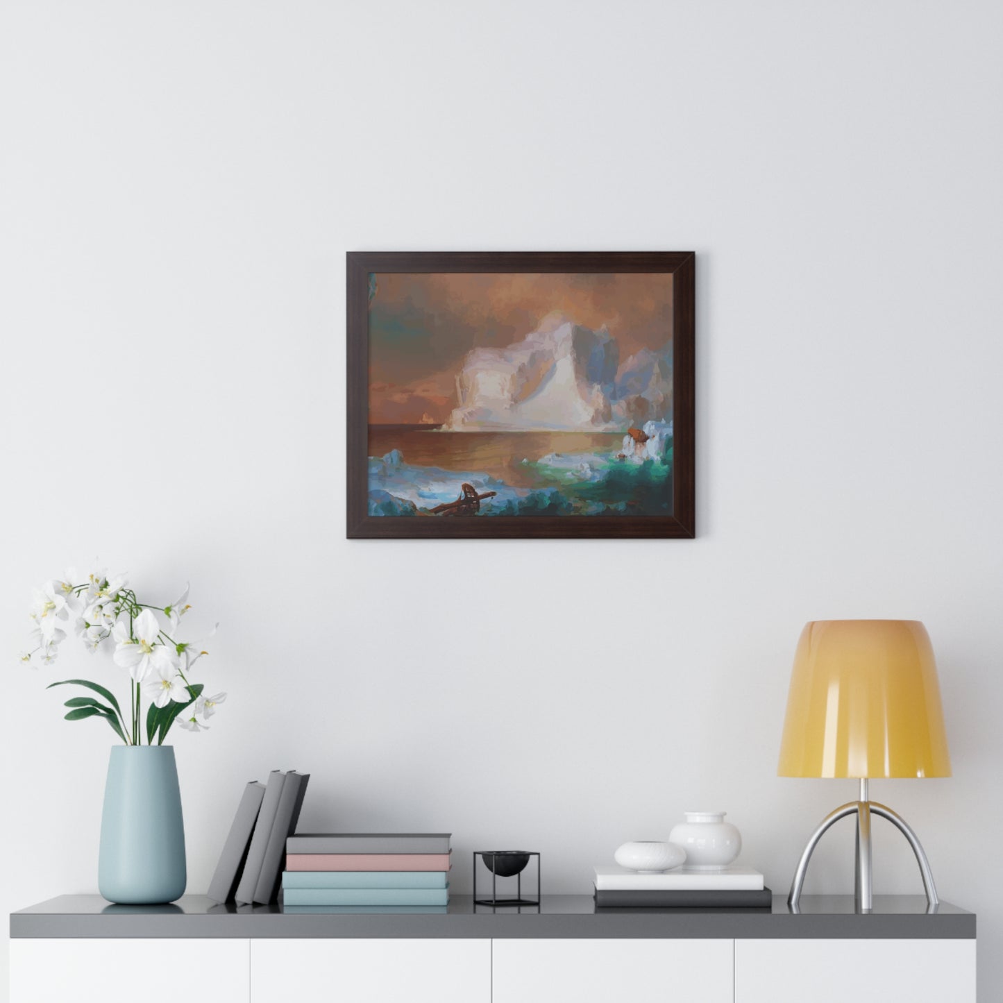 The Icebergs Framed Painting Poster