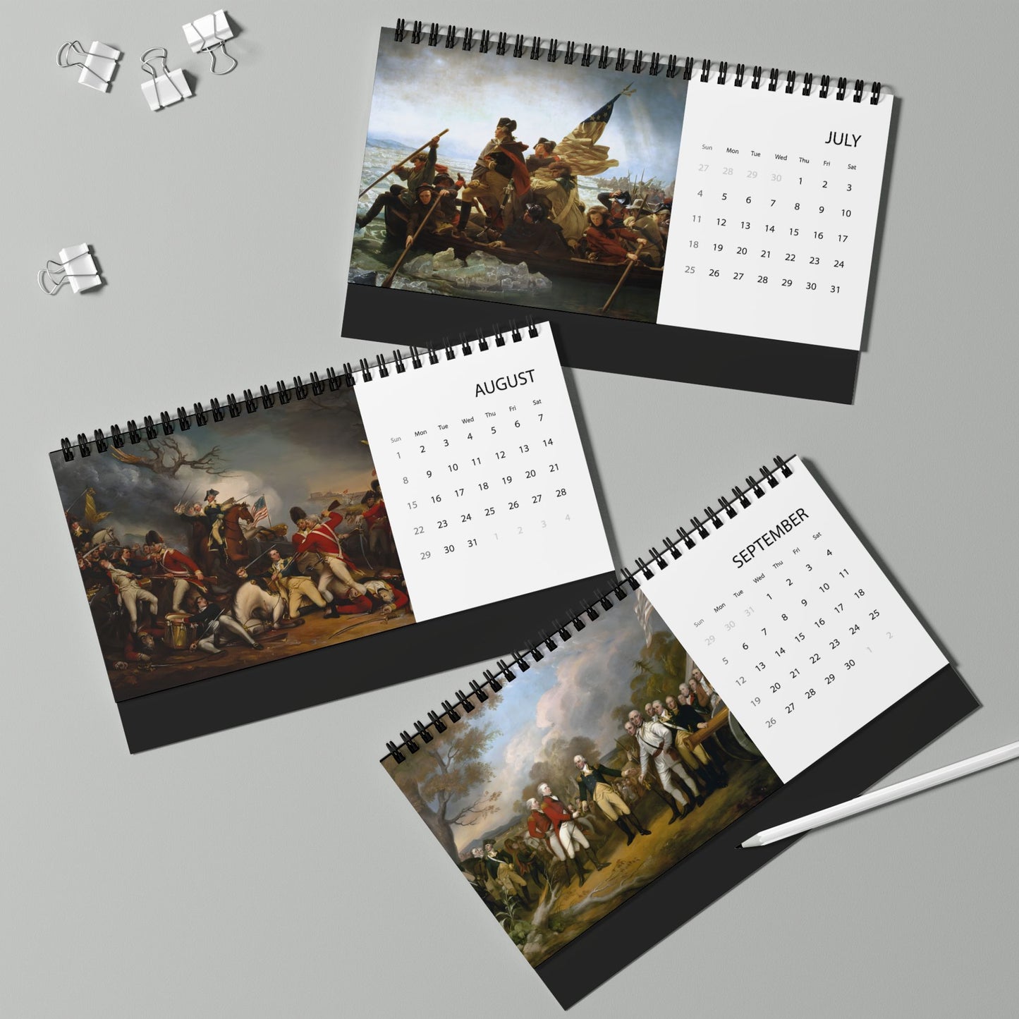 Revolutionary War 2027 Desktop Calendar
