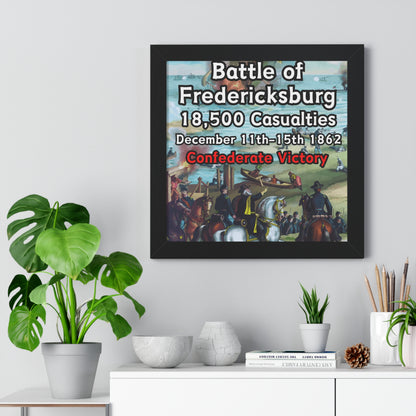 Historical Battle of Fredericksburg Framed Poster