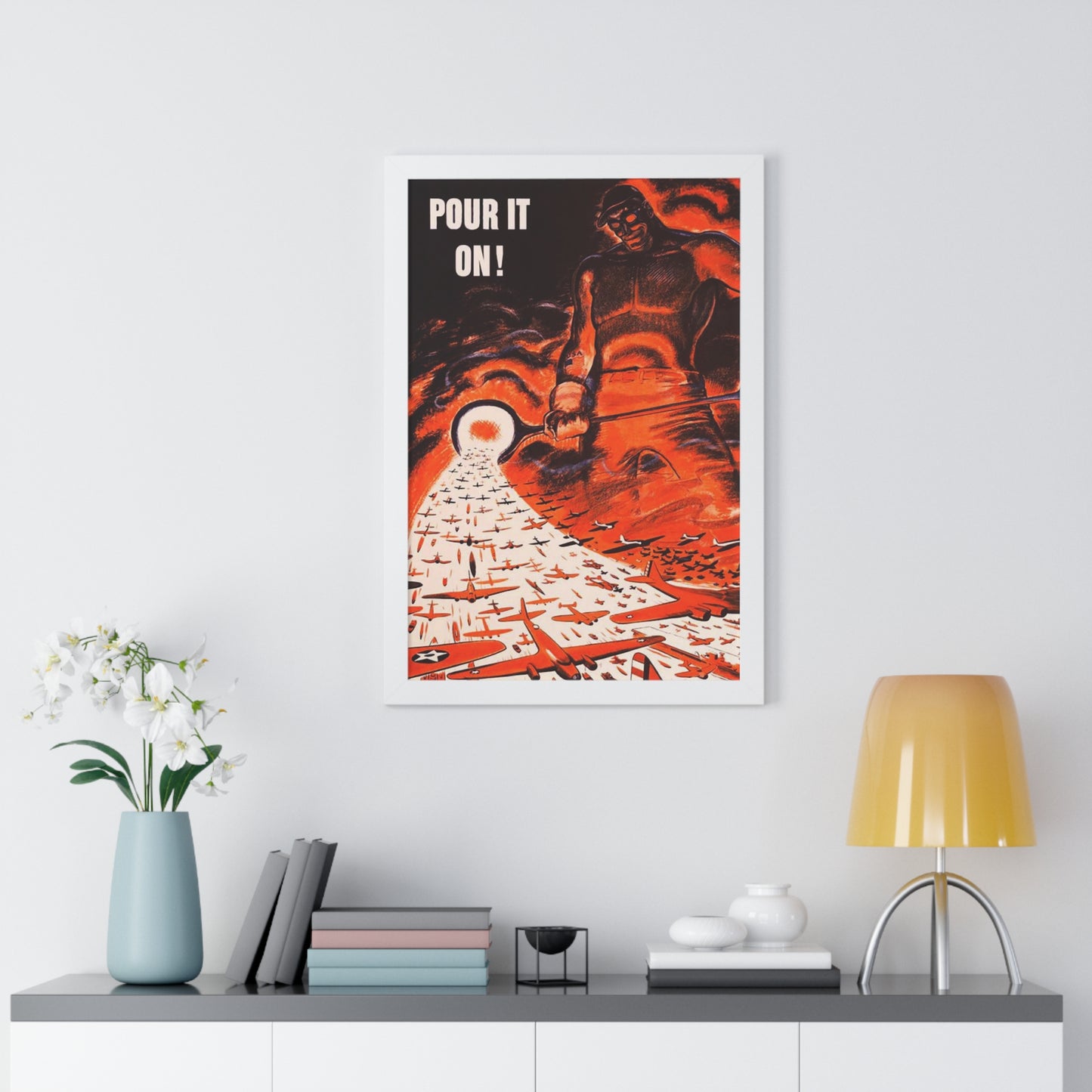 Pour it on Framed Poster