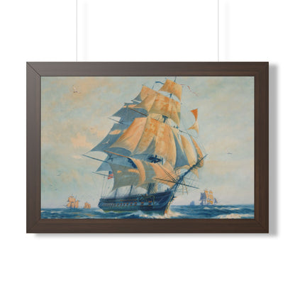 USS Constitution "Old Ironsides" Framed Print | Gordon Grant