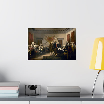 The Signing of The Declaration of Independence Matte Painting Poster