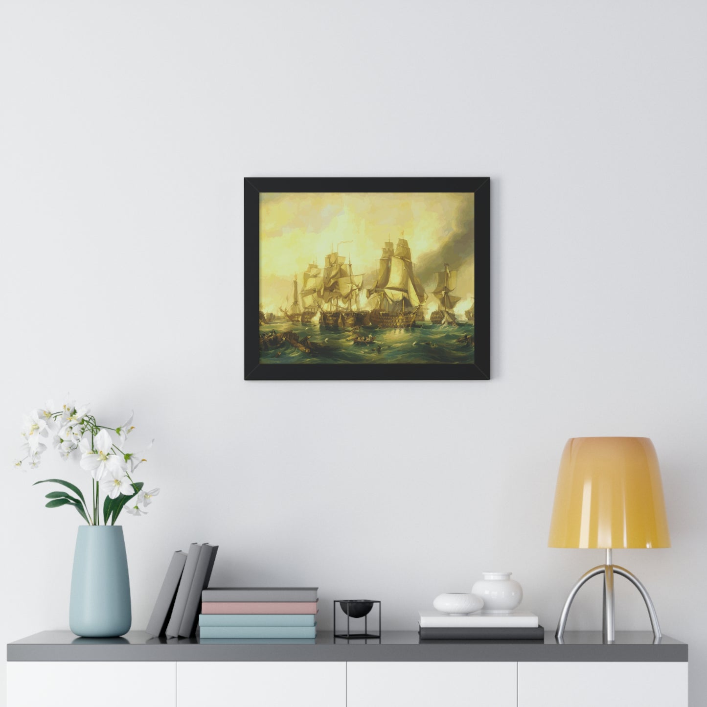 The Battle of Trafalgar Framed Painting Poster