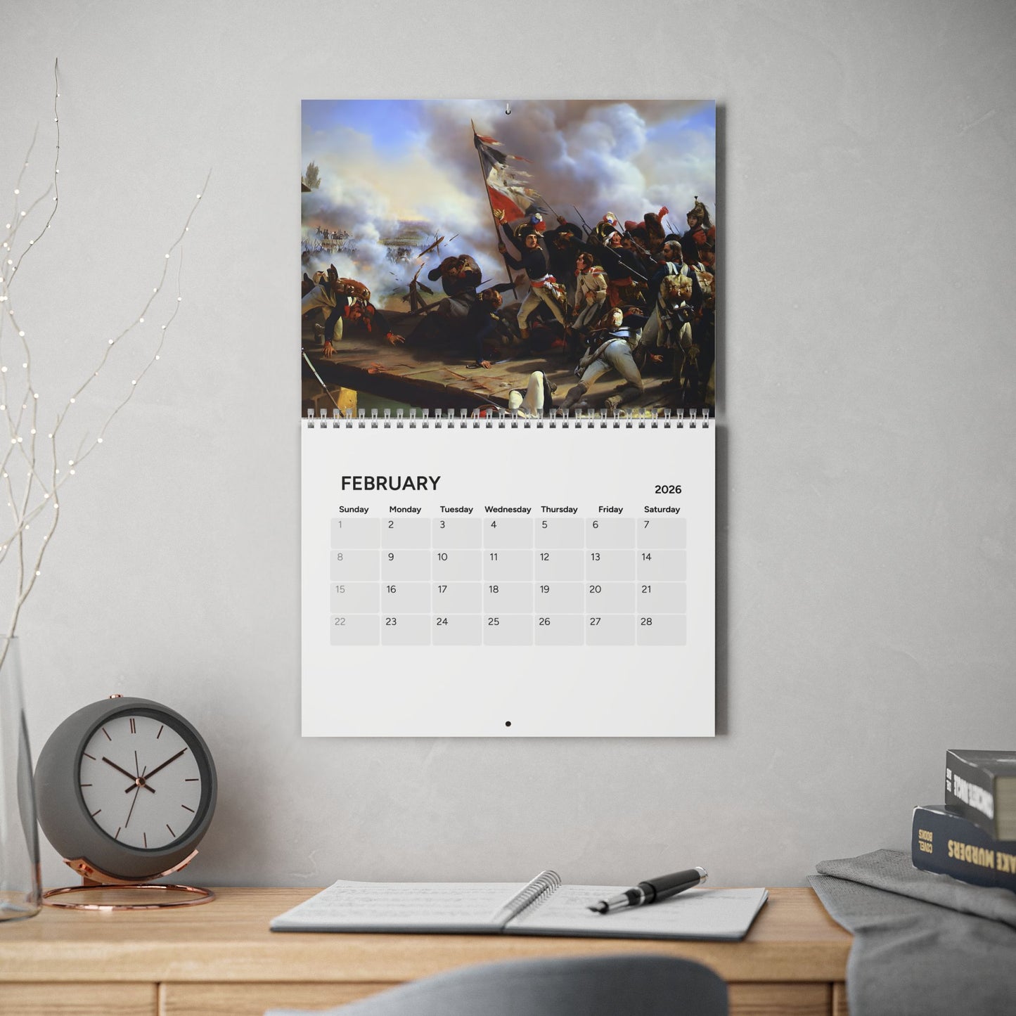 Life of Napoleon Bonaparte 2026 (Grid Style) Calendar