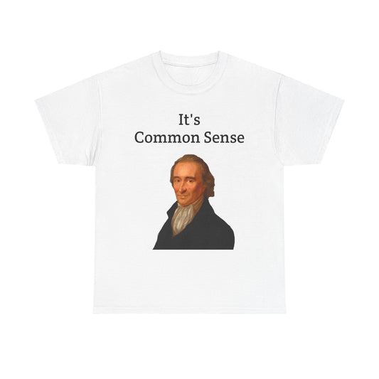 It's Common Sense Thomas Paine History Unisex Heavy Cotton T-Shirt