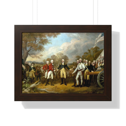 General Burgoyne's Surrender at Saratoga Framed Painting Poster