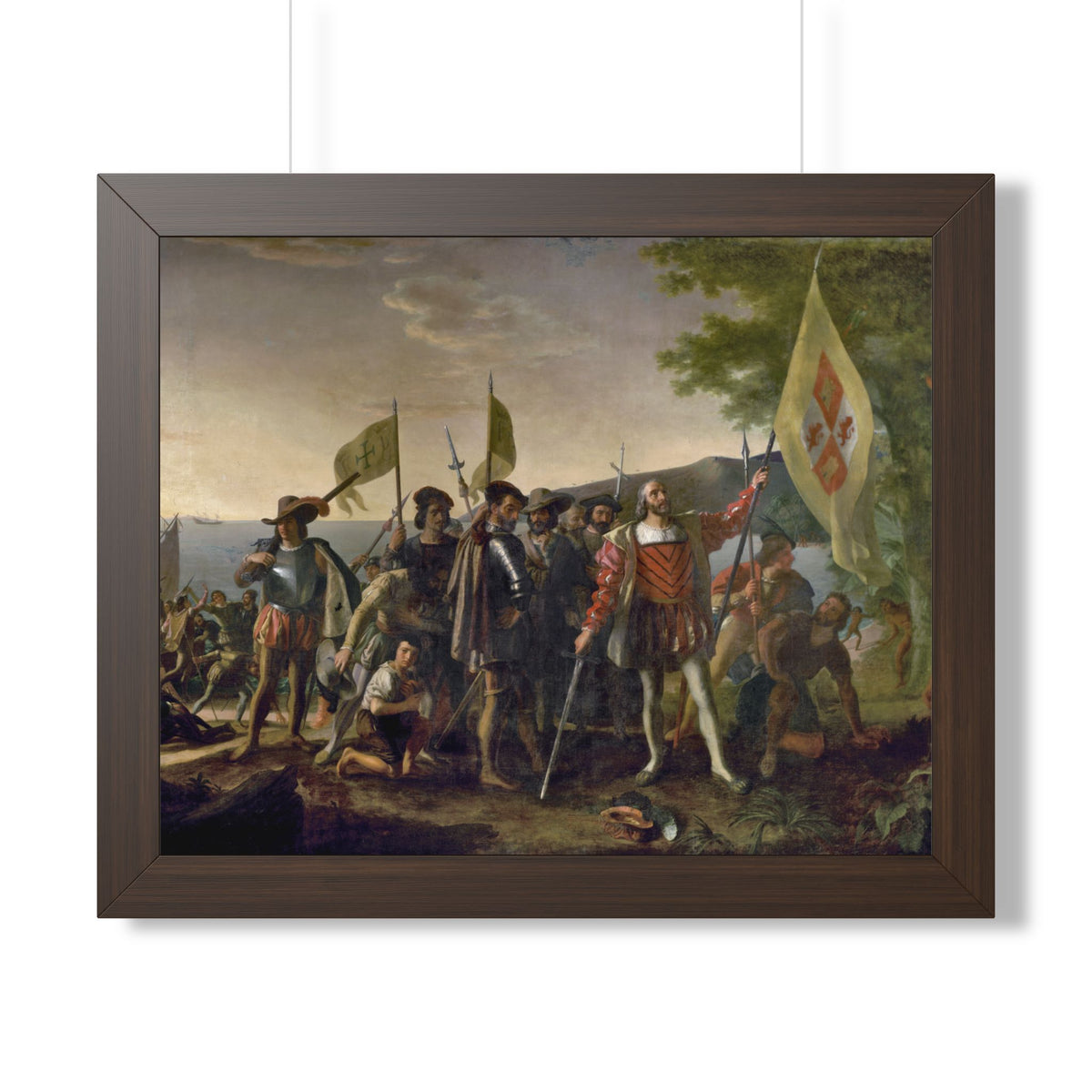 Landing of Columbus Framed Print | John Vanderlyn, 1847