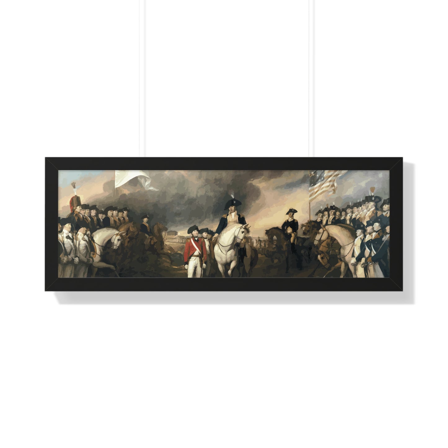 Surrender of Lord Cornwallis at Yorktown Framed Painting Poster