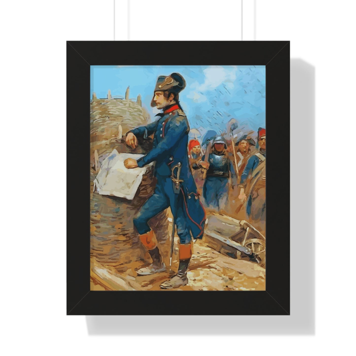 Napoleon Bonaparte at the Siege of Toulon Framed Painting Poster