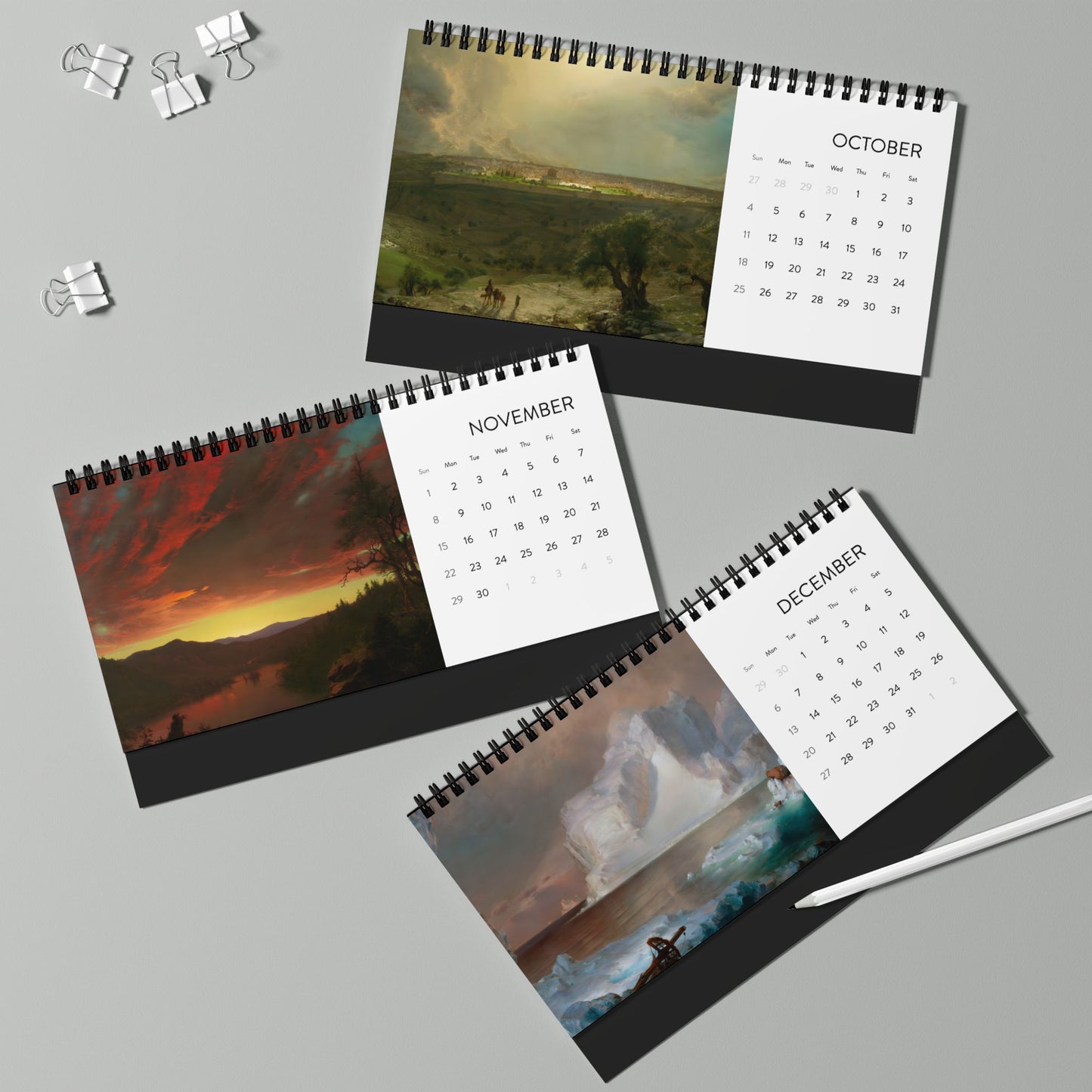 Frederic Edwin Church 2026 Desktop Calendar