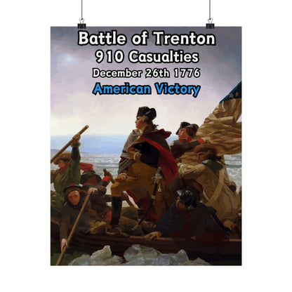 Battle of Trenton Vertical Matte Poster