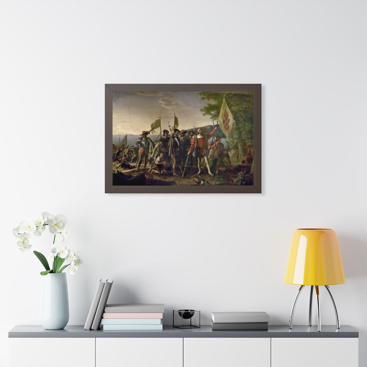 Landing of Columbus Framed Print | John Vanderlyn, 1847