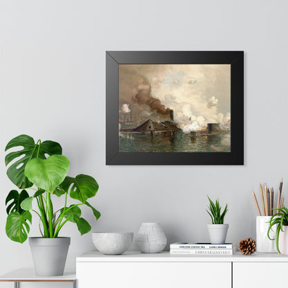Monitor and Merrimac Framed Print | Julian O. Davidson, 1886