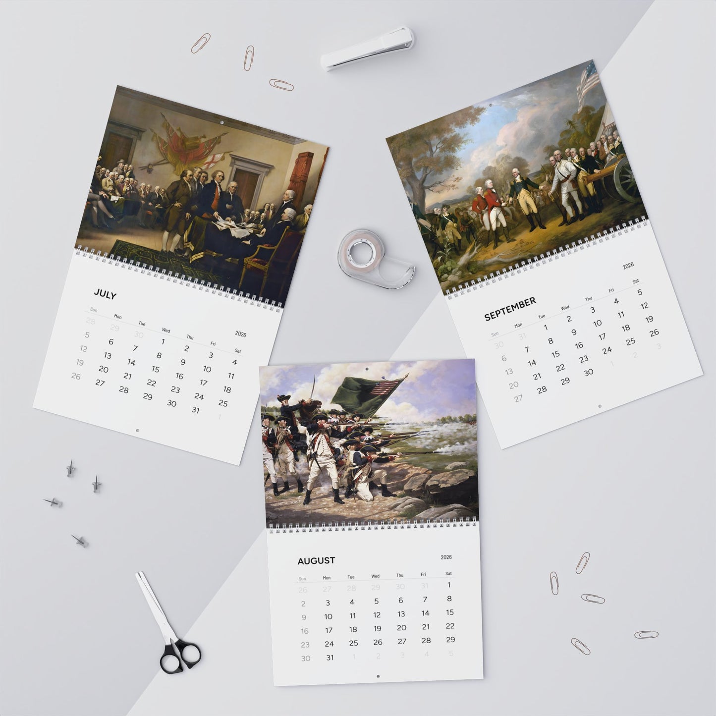 Revolutionary War 2026 Calendar