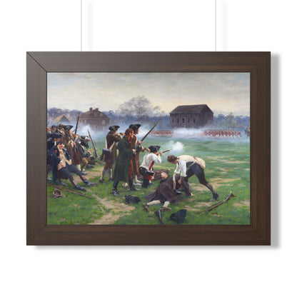 The Battle of Lexington Framed Print | William Barnes Wollen, 1910