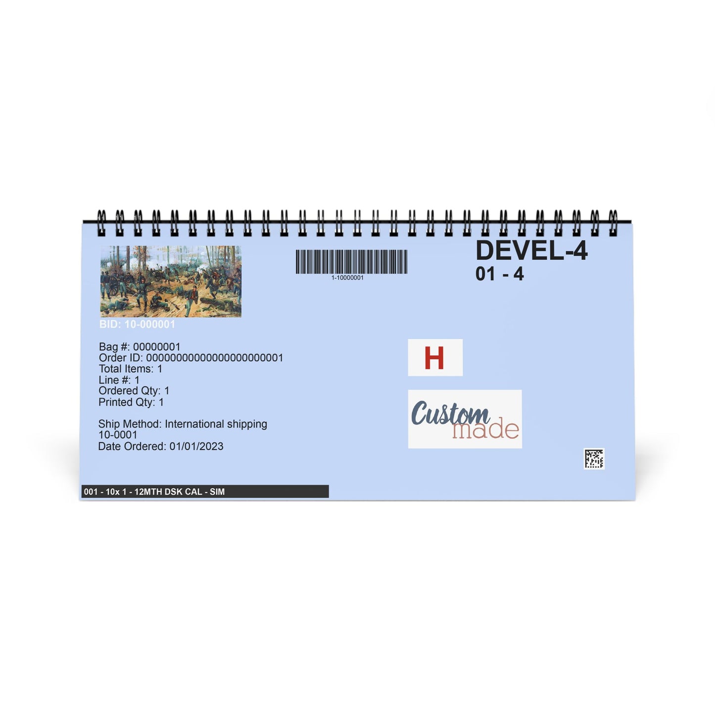 Civil War 2026 Desktop Calendar