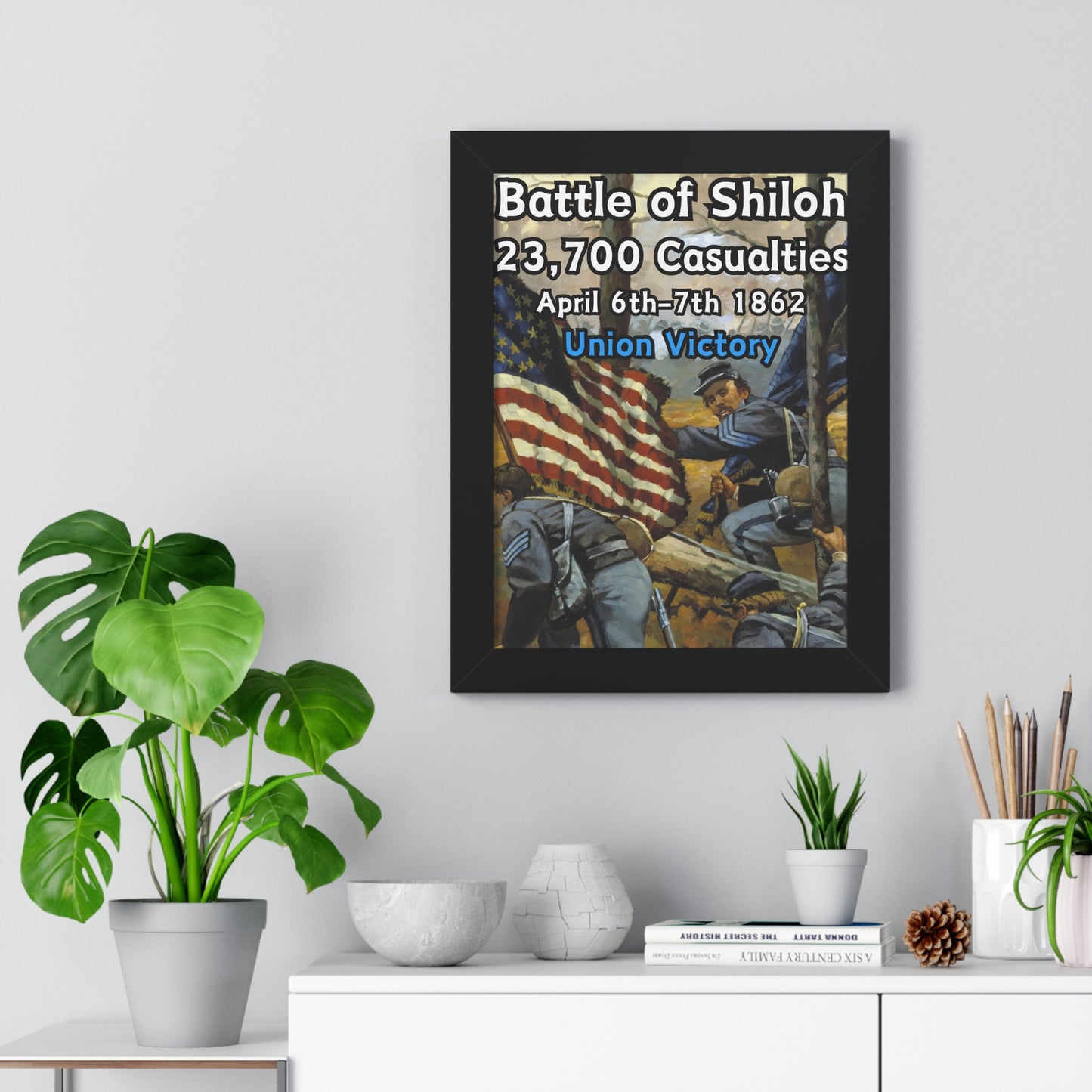 Historical Battle of Shiloh Framed Poster