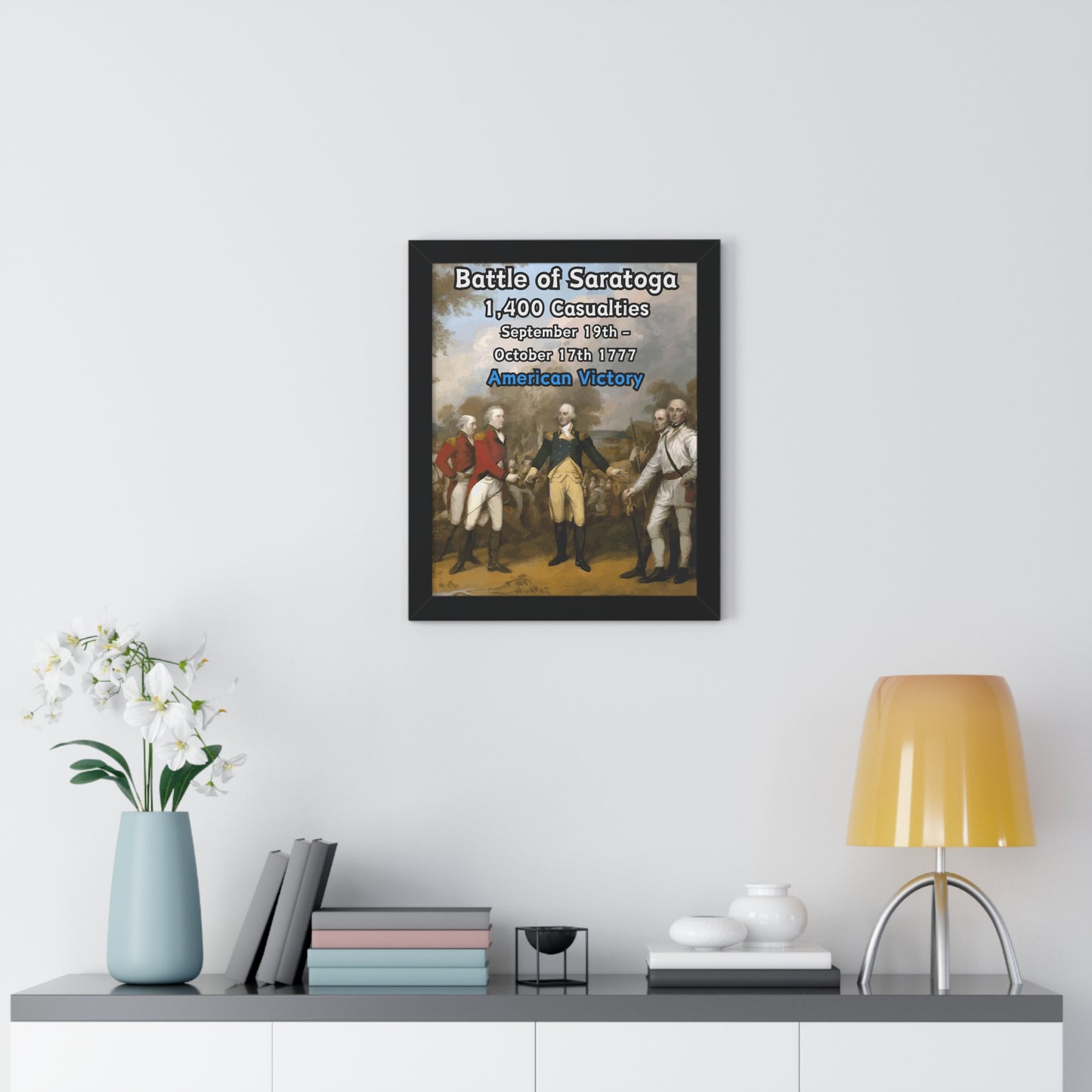 Battle of Saratoga Framed Poster